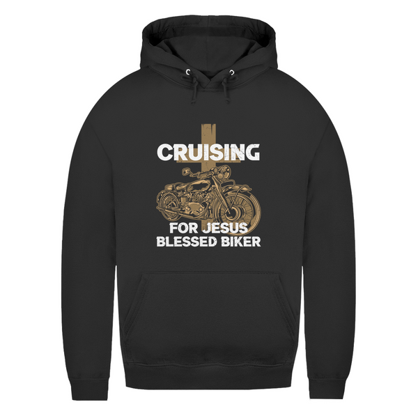 Damen Hoodie cruising for jesus blessed biker