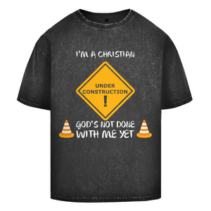 Oversize Washed T-Shirt christian under construction