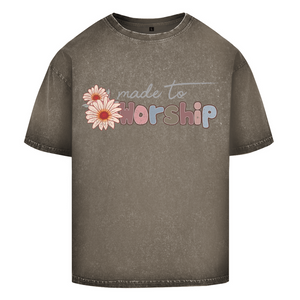 Oversize Washed T-Shirt made to worship