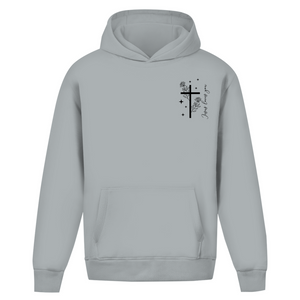 Oversize Hoodie Ohne Kordel jesus loves you