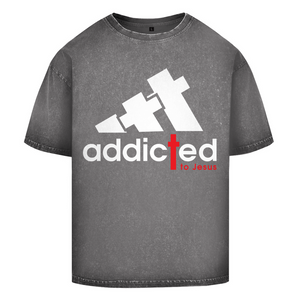 Oversize Washed T-Shirt addicted to jesus