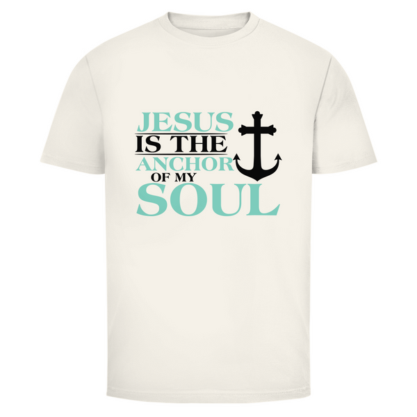 Herren T-Shirt jesus is the anchor of my soul segeln