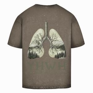 Oversize Washed T-Shirt yhwh every breath speakt his name