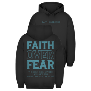 Unisex Oversize Hoodie faith over fear psalm 118:6