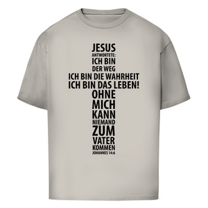 Oversize T-Shirt jesus: ich bin das leben johannes 14:6