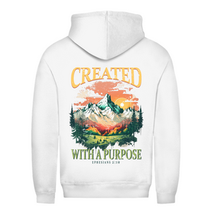 Damen Hoodie created with a purpose ephesians 2:10