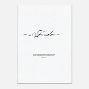 Familie Epheser 4,32 Leinwandbild