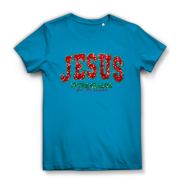 Damen Premium Bio T-Shirt jesus is the reason for the season