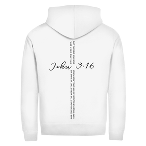 Zipper Hoodie for god so loved the world john 3:16