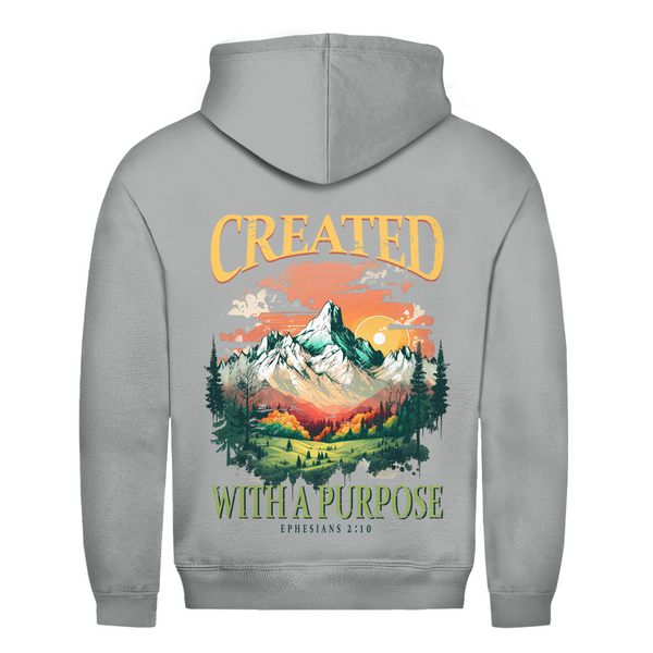 Herren Hoodie created with a purpose ephesians 2:10