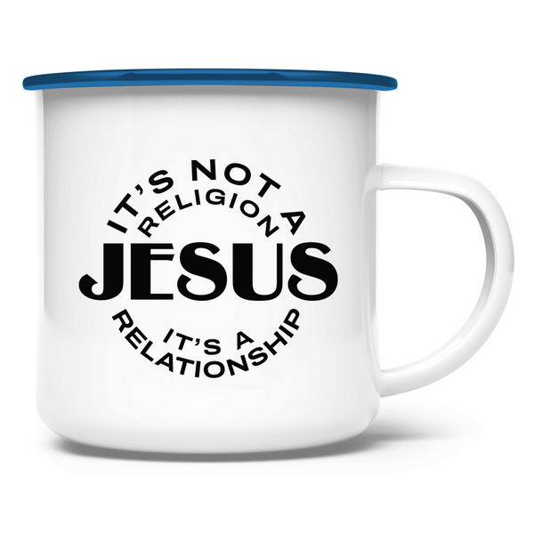 Emaille Tasse jesus its a relationship