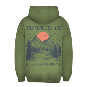 Unisex Oversize Hoodie his marcies are new every morning