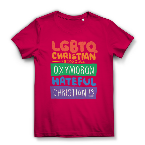 Damen Bio T-Shirt lgbtq christian