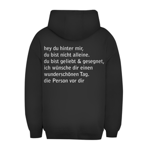 Unisex Oversize Hoodie hey du hinter mir