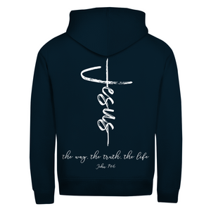Zipper Hoodie the way the truth the life john 14:6
