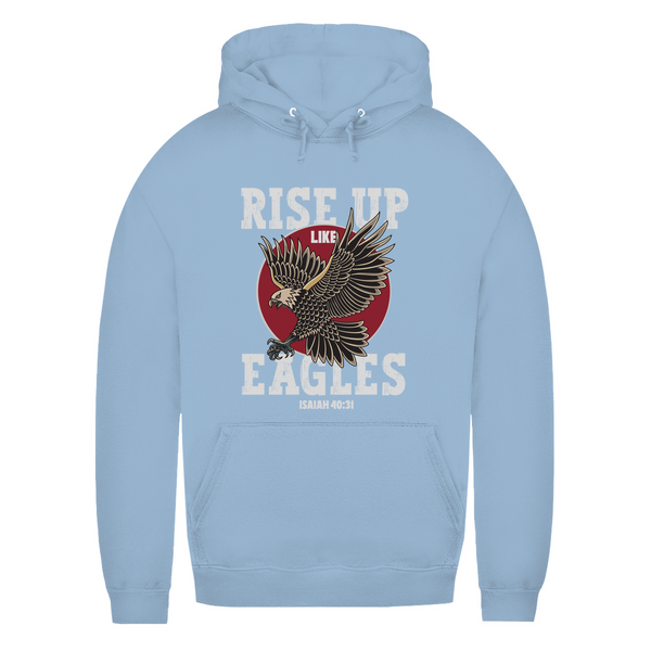 Damen Hoodie rise up like eagles isaiah 40:31