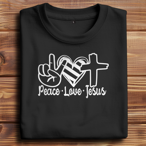 Oversize T-Shirt peace love jesus