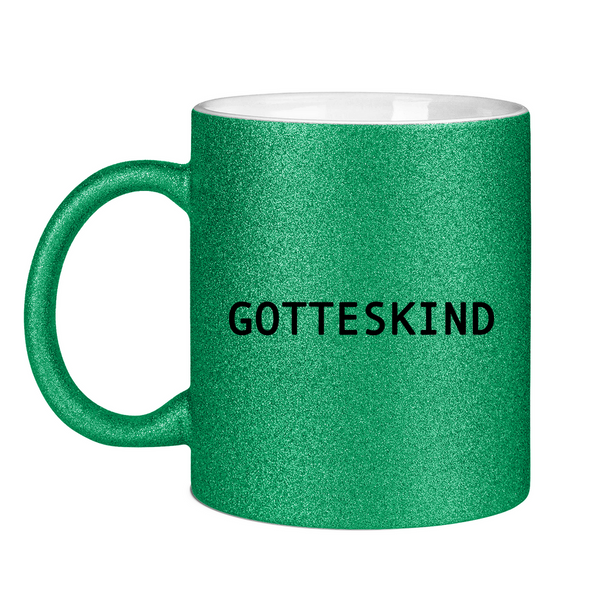 Glitzertasse gotteskind