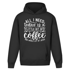 Oversize Hoodie Ohne Kordel little bit of coffee and whole lot of jesus
