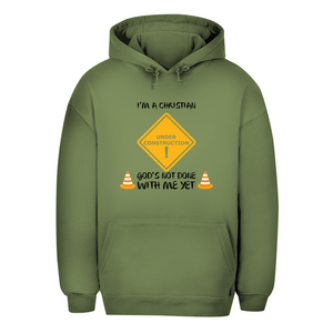 Unisex Oversize Hoodie christian under construction