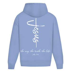 Oversize Hoodie Ohne Kordel the way the truth the life john 14:6