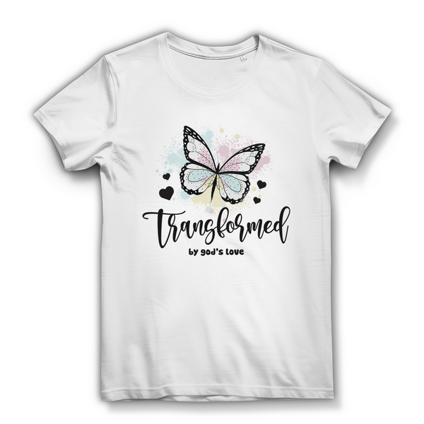 Damen Bio T-Shirt transformed by gods love