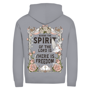 Zipper Hoodie where the spirit of the lord