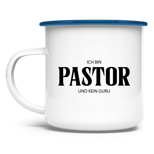 Emaille Tasse ja, ich bin pastor