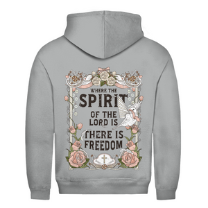 Herren Hoodie where the spirit of the lord