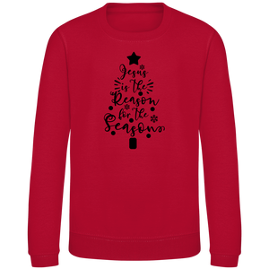Kinder Sweatshirt jesus is the reason tannenbaum