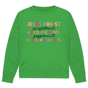Herren Premium Bio Sweatshirt jesus christ gingerbread