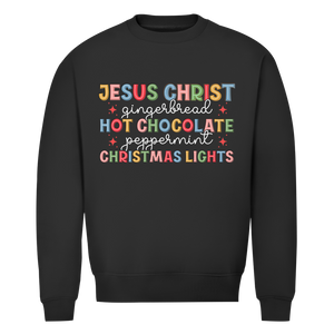 Herren Premium Bio Sweatshirt jesus christ gingerbread