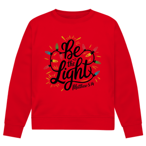 Herren Premium Bio Sweatshirt be the light matthew 5:14