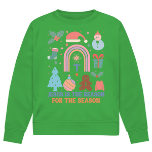 Herren Premium Bio Sweatshirt jesus is the reason for the season