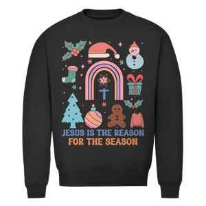Herren Premium Bio Sweatshirt jesus is the reason for the season