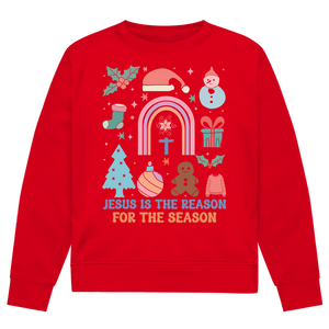 Herren Premium Bio Sweatshirt jesus is the reason for the season