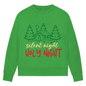 Damen Premium Bio Sweatshirt silent night holy night