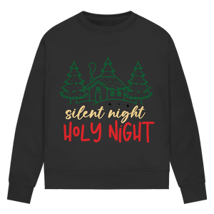 Damen Premium Bio Sweatshirt silent night holy night
