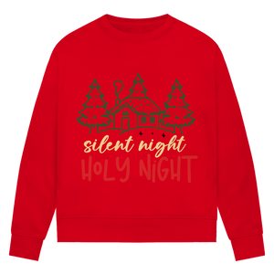 Damen Premium Bio Sweatshirt silent night holy night
