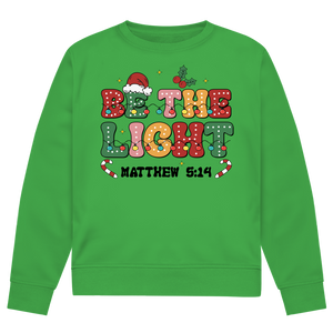 Herren Premium Bio Sweatshirt be the light matthew 5:14