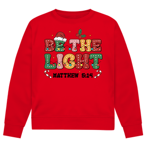 Herren Premium Bio Sweatshirt be the light matthew 5:14