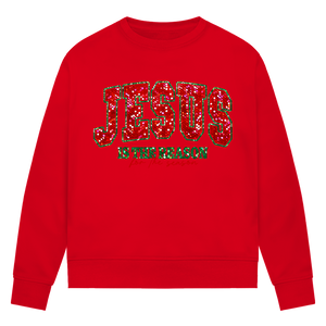 Damen Premium Bio Sweatshirt jesus is the reason for the season