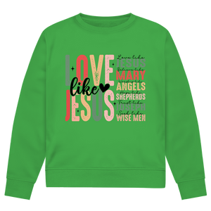 Herren Premium Bio Sweatshirt love like jesus