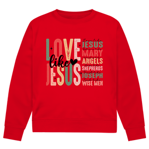 Herren Premium Bio Sweatshirt love like jesus