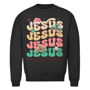 Herren Premium Bio Sweatshirt jesus weihnachtsmotiv