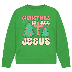 Herren Premium Bio Sweatshirt christmas is all about jesus