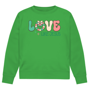 Herren Premium Bio Sweatshirt love like jesus