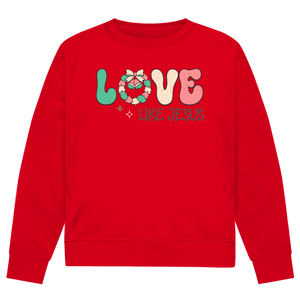 Herren Premium Bio Sweatshirt love like jesus