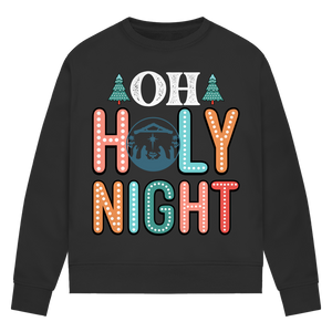 Damen Premium Bio Sweatshirt oh holy night