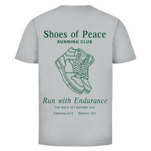 Herren T-Shirt run with endurance hebrews 12:1